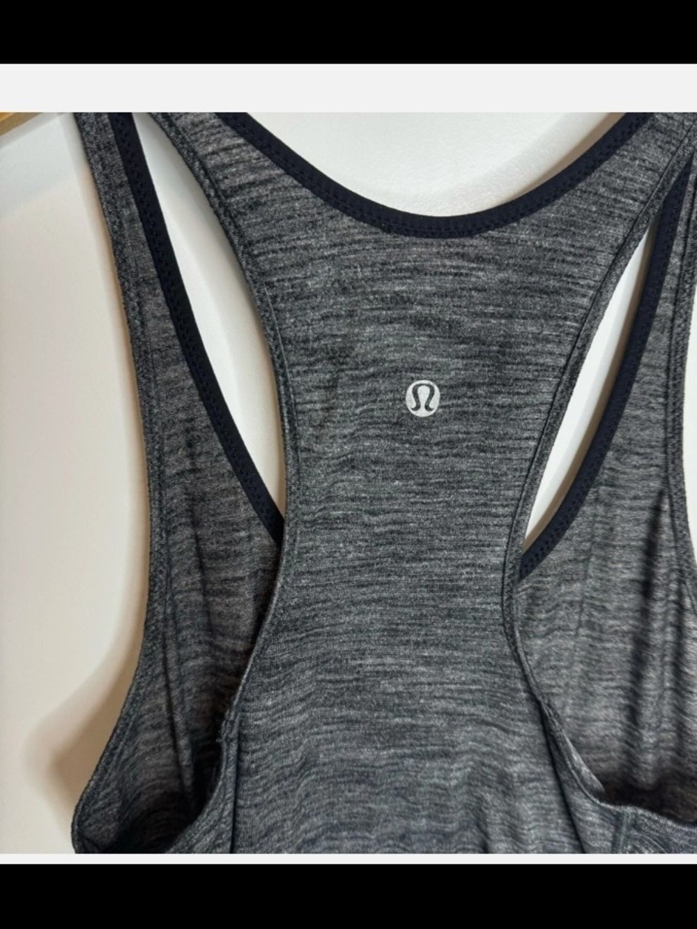 lululemon athletica Dark Heather Gray Racerback Tank